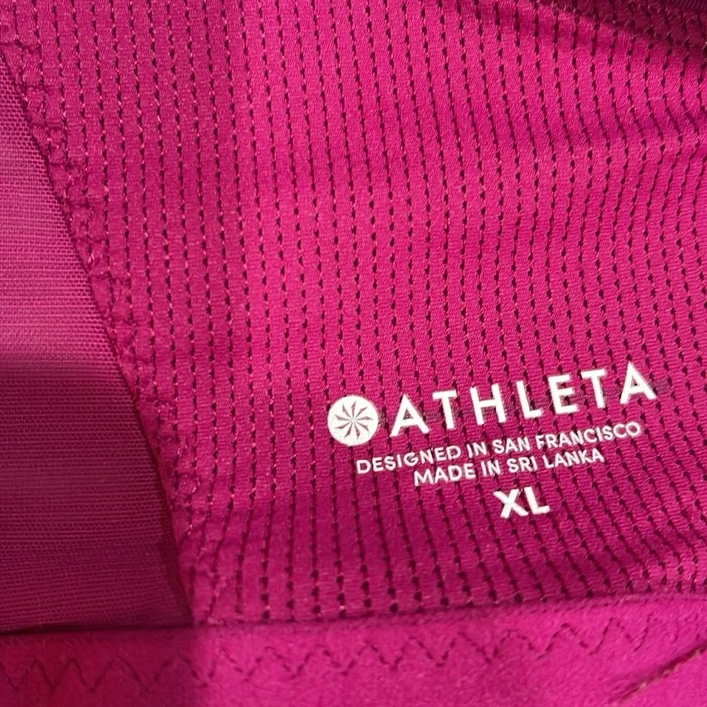 Athleta All In Bra Sculptek Fuchsia Pink SZ XL Medium Support